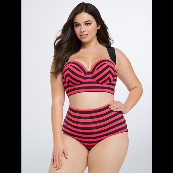 torrid Other - NWT 🖤Torrid-  Pink & Black Striped High Waisted